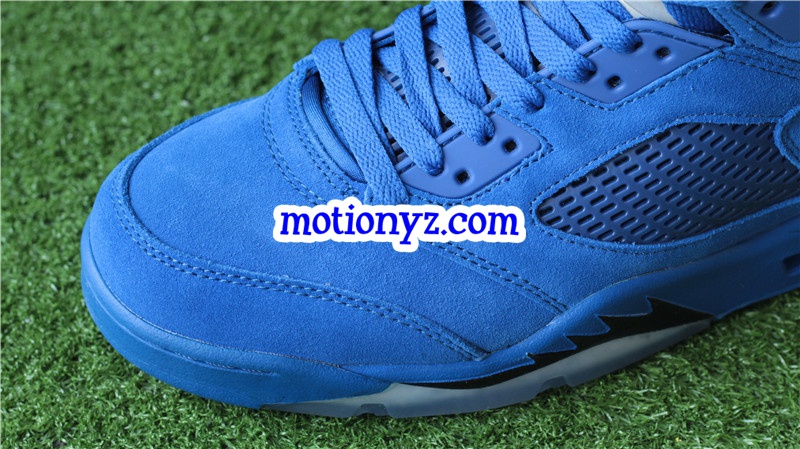 Authentic Air Jordan 5 Royal Blue Suede